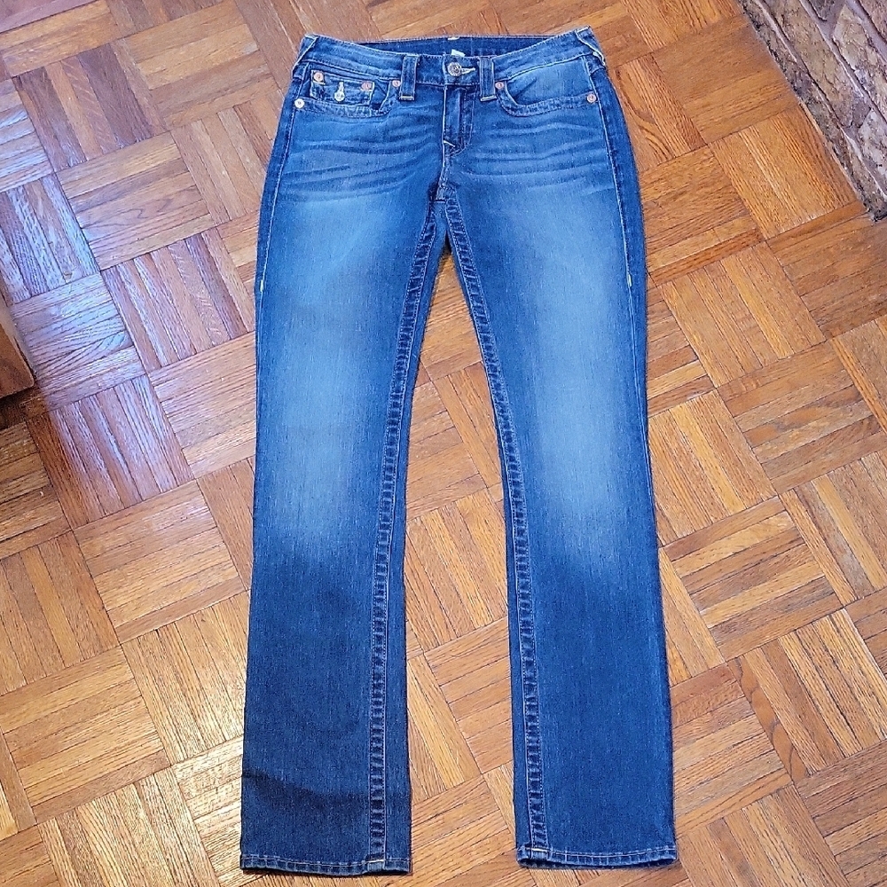 True Religion Slim Straight Flap Pockets Size 29 Denim Jeans